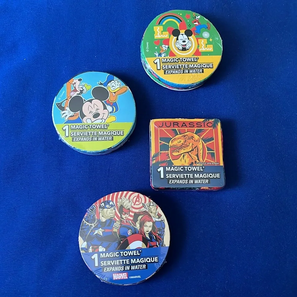 Magic Towel Set with Disney and Marvel Designs